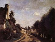Corot Camille Une Route pres d'Arras oil painting